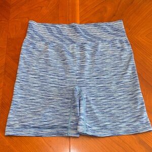 aerie Blue Space-Dye High-Rise Bike Shorts